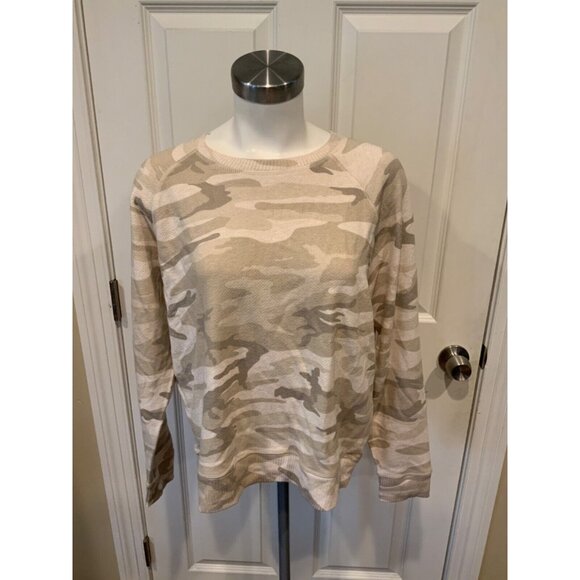 Rails Tops - Rails Oatmeal Tan Theo Camo Sweatshirt, Size Medium, NWT!